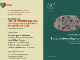 30 maggio – Presentazione libro di Tommaso Lisa “Locus Entomologicus”